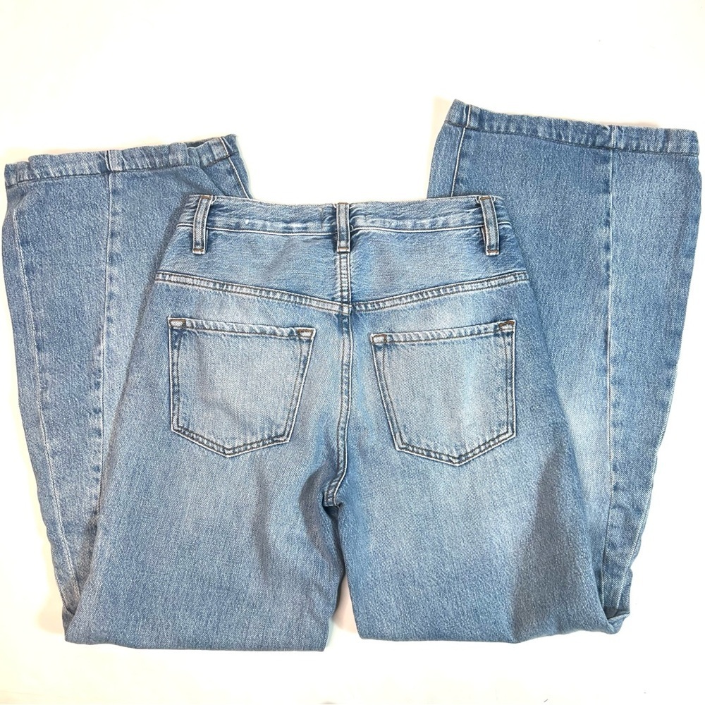 FRAME Denim Le Baggy Palazzo Jeans in Iceberg Flat Size 23 - Picture 5 of 15